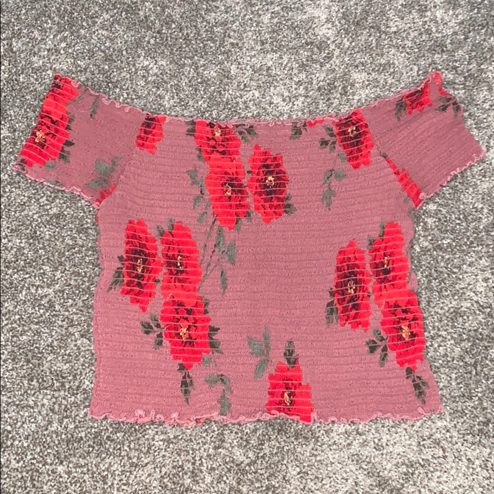 Floral Off the Shouldef Top